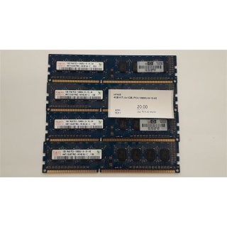 4GB KIT (4x1GB)  PC3-10600U-9-10-A0 HMT112U6TFR8C-H9 NO AA-C