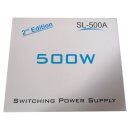 500W SL-500 Plus  Netzteil, 120mm Lüfter, 20+4ATX, 4+4 P4/P8, 3x IDE Molex, 4x SATA, 1 x 4Pin Floppy 1xPCIe 6+2Pin